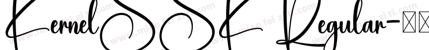 KernelSSK Regular字体转换